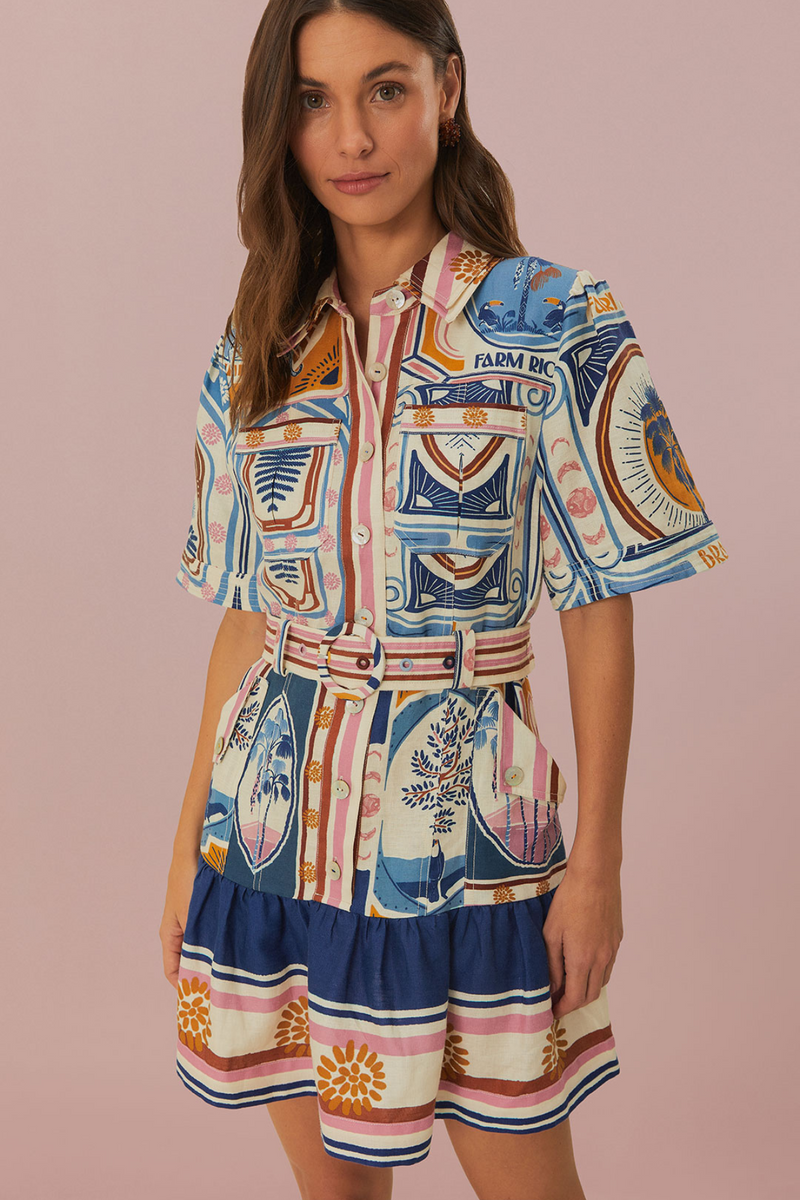 FARM RIO | CERRADO MINI DRESS