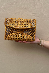 Lina Daisy Wicker Bag