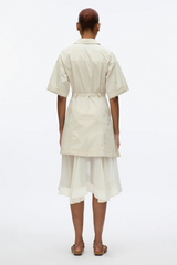 PHILLIP LIM | CASCADE COMBO SHIRT DRESS