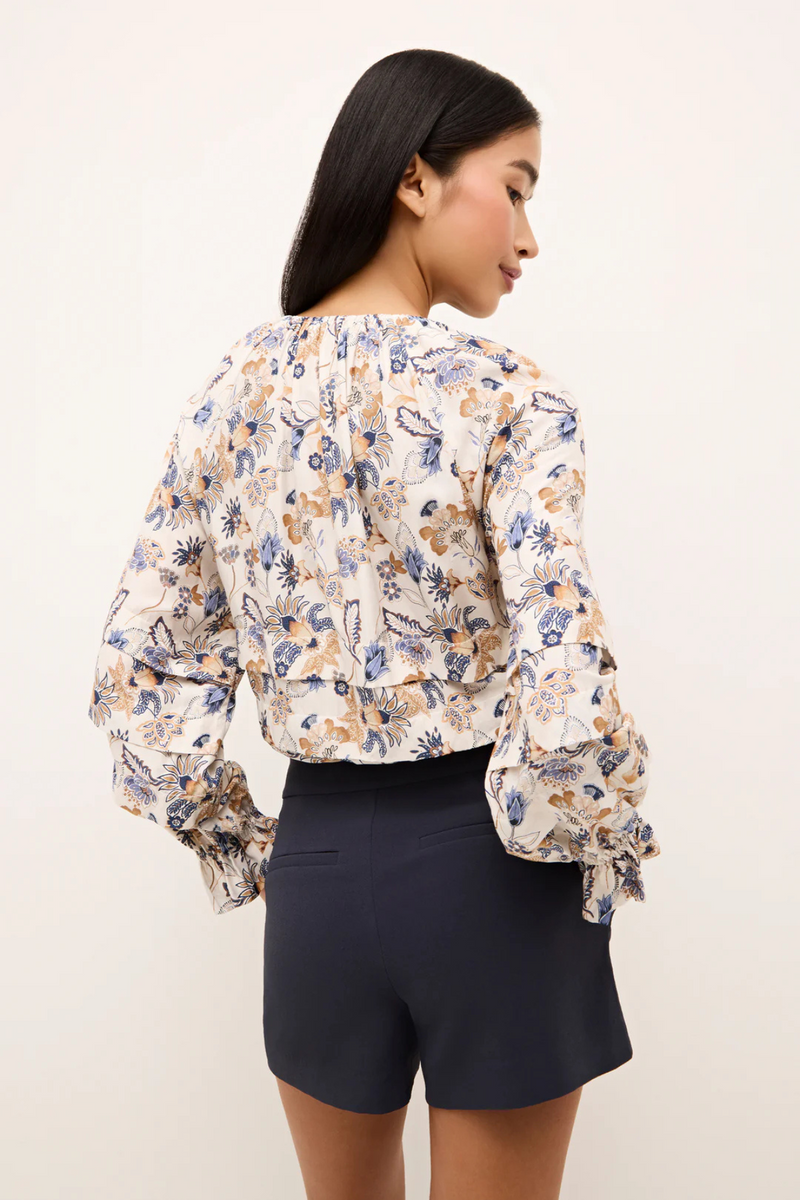 MARIE OLIVER | UMI BLOUSE- CROSSVINE