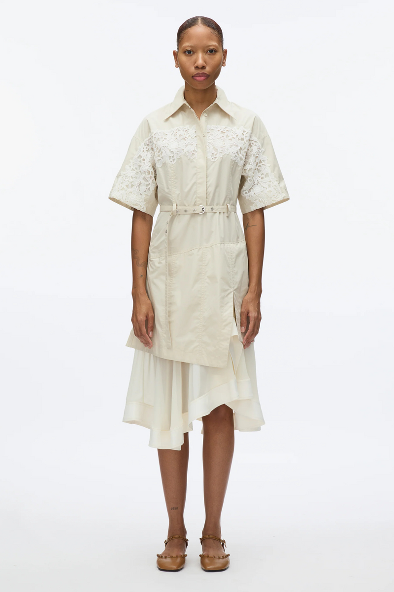 PHILLIP LIM | CASCADE COMBO SHIRT DRESS