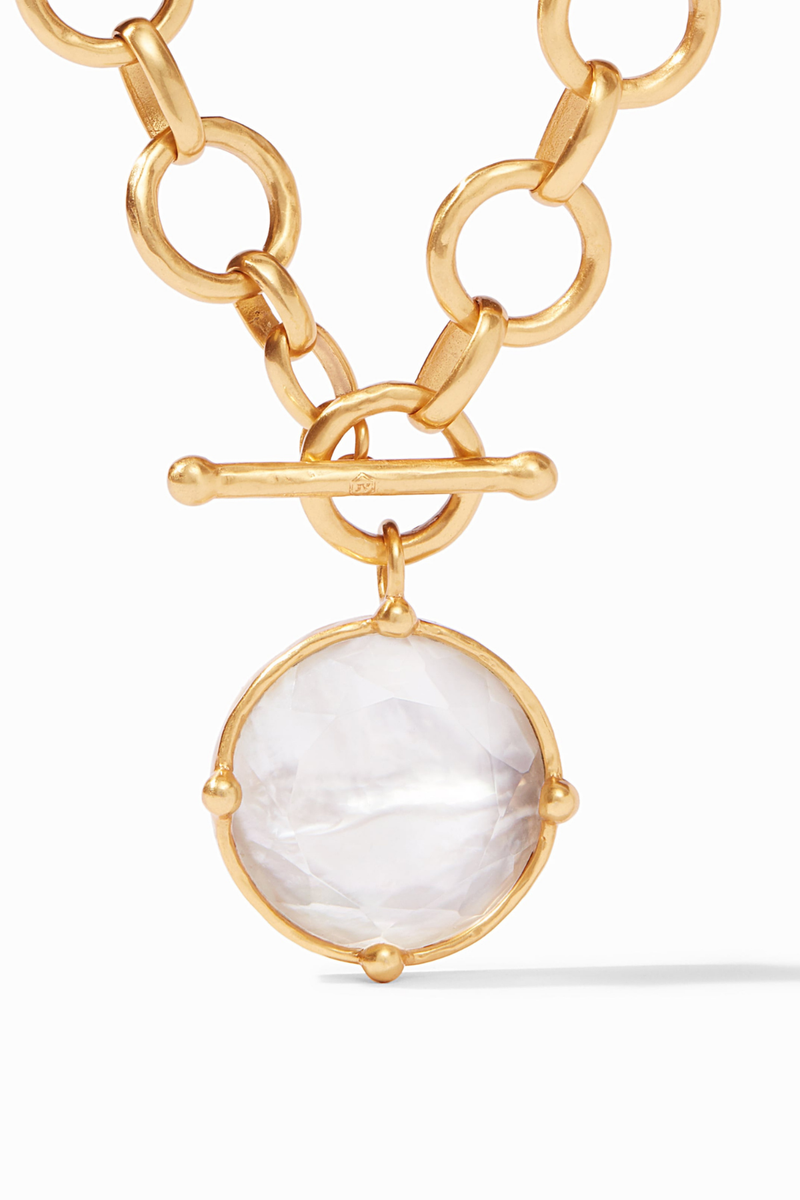 Julie Vos | Honeybee Statement Necklace- Clear Crystal