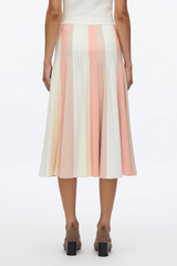 PHILLIP LIM | COLORBLOCK RIBBED MIDI SKIRT