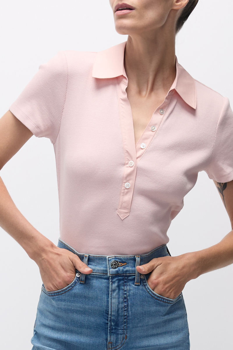 VERONICA BEARD | KEARNEY TEE - PINK CLAY