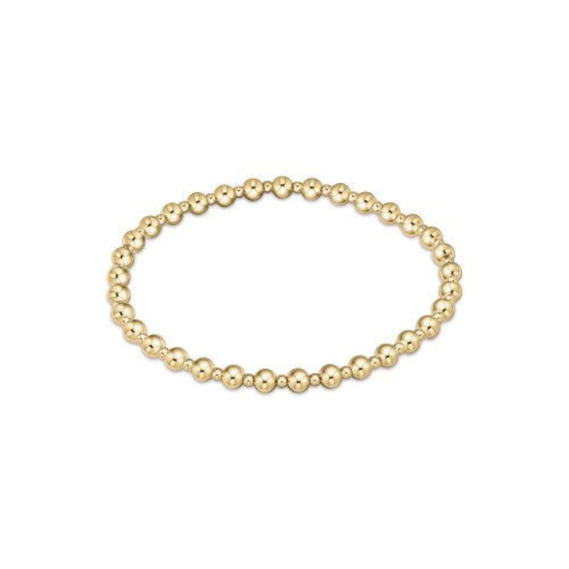 Classic Grateful Pattern 4mm Bracelet-Gold