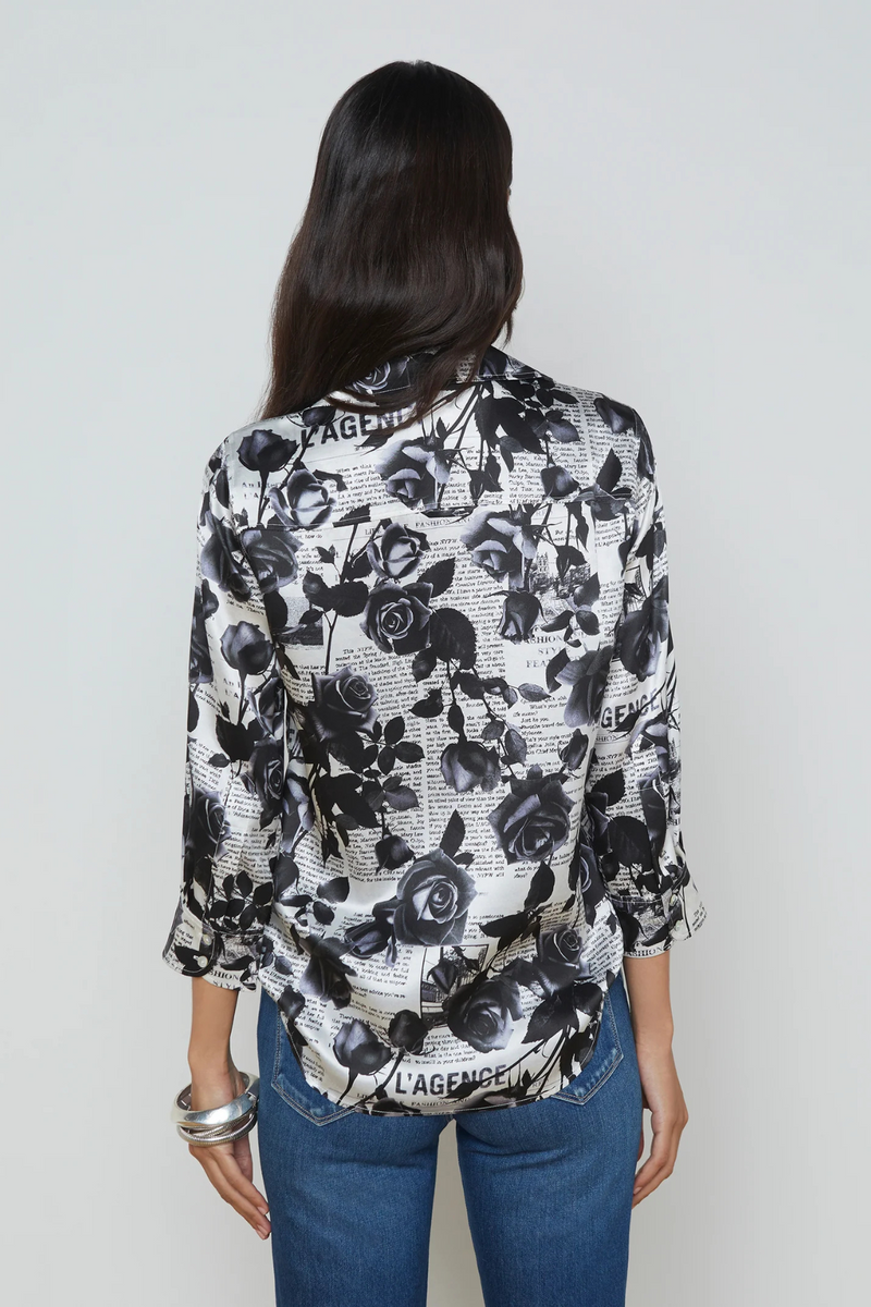 L'AGENCE | DANI BLOUSE-BW