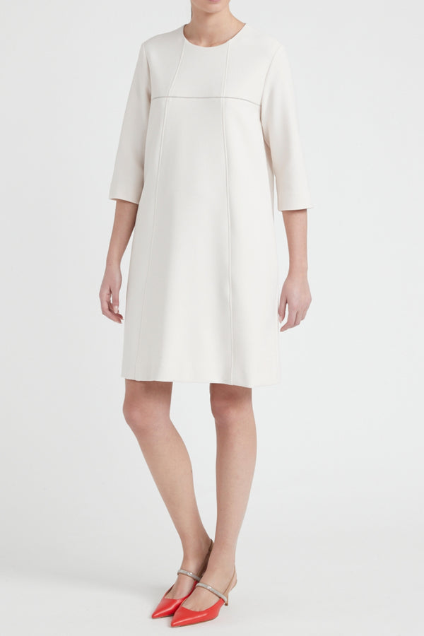 Peserico | Midi Stretch Viscose Cotton Dress