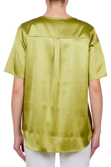 Chartreuse Silk Top