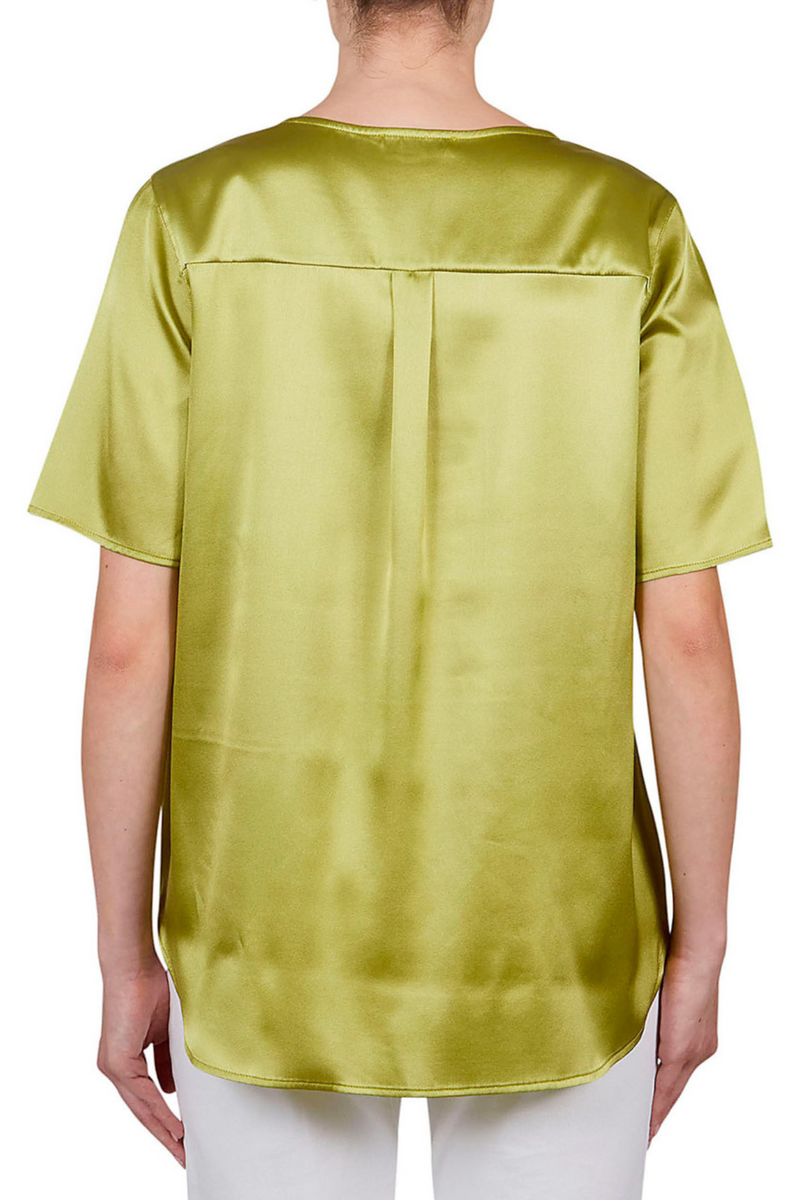 Chartreuse Silk Top