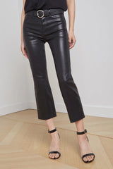 L'AGENCE | KENDRA CROP FLARE - BLACK COATED