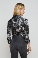 L'AGENCE | DANI BLOUSE- BLACK ZODIAC