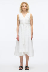 PHILLIP LIM | SLEEVELESS BELTED MIDI DRESS