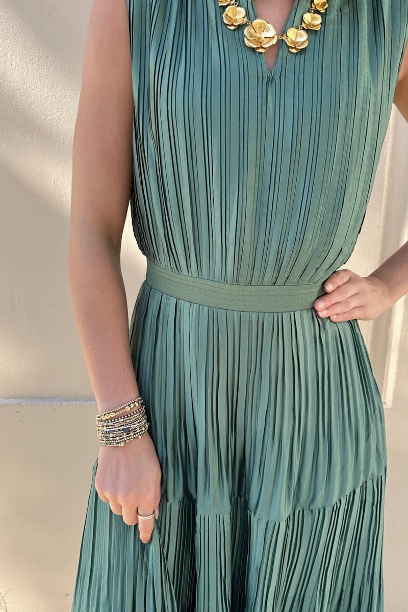 FARRAH PLEATED DRESS