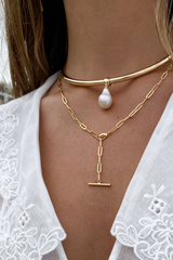 Talia Pearl Choker Necklace