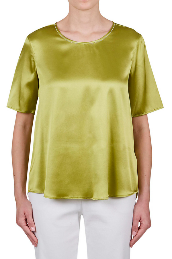 Chartreuse Silk Top