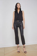 L'AGENCE | KENDRA CROP FLARE - BLACK COATED