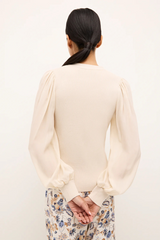 MARIE OLIVER | LANDRY CARDIGAN- PORCELAIN