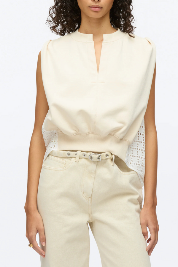 PHILLIP LIM | FRENCH TOP W BRODERIE