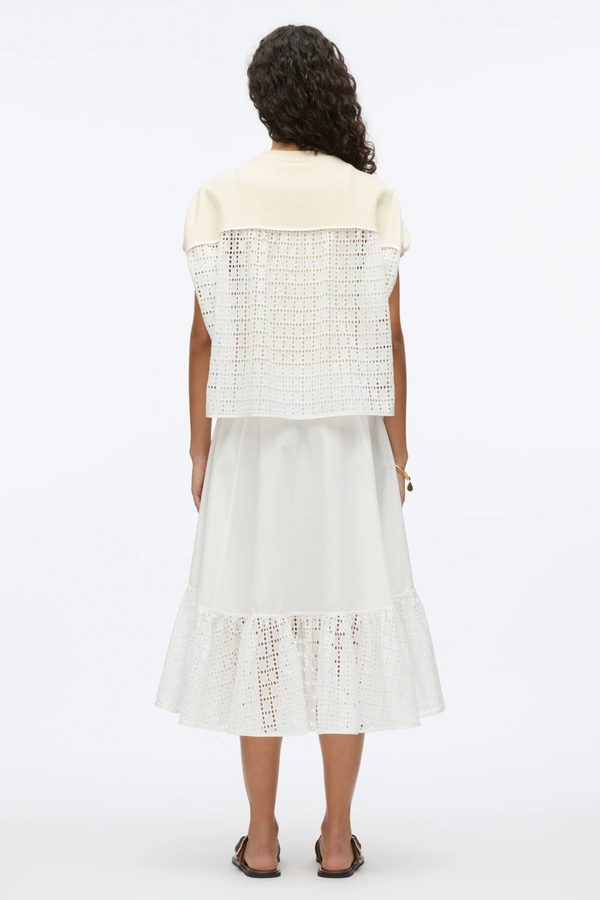 PHILLIP LIM | DRESS W BRODIERE- ECRU