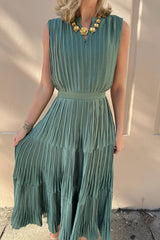 FARRAH PLEATED DRESS