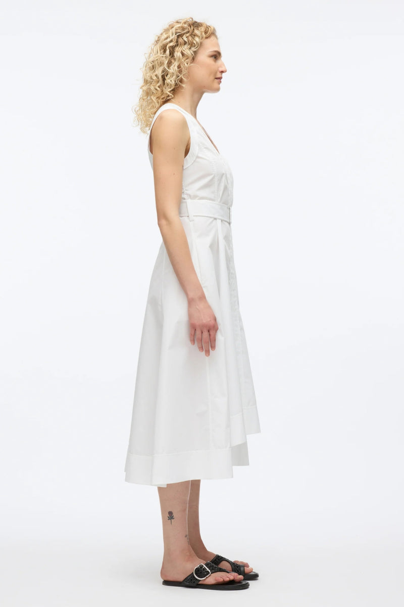 PHILLIP LIM | SLEEVELESS BELTED MIDI DRESS