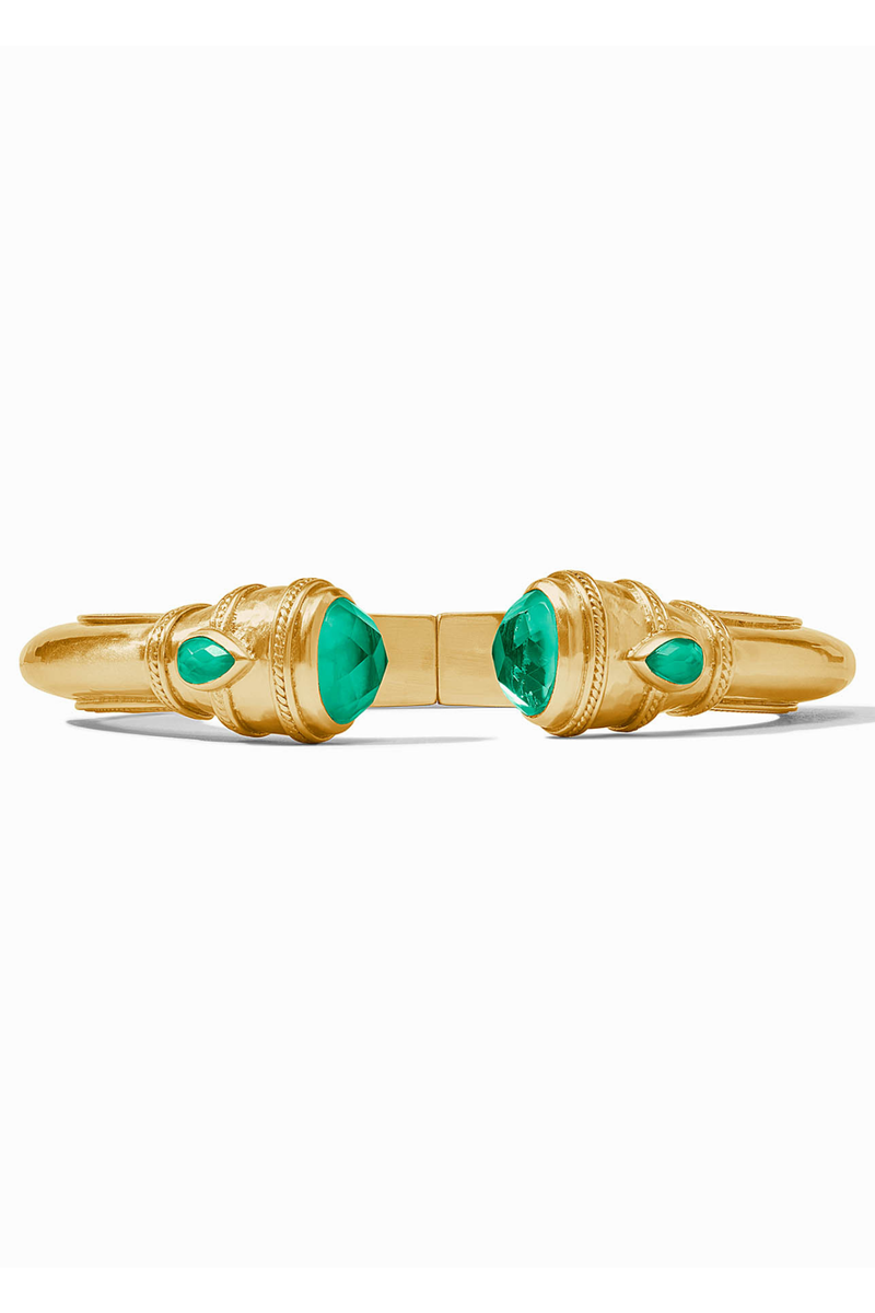 Julie Vos | Cannes Demi Cuff- Emerald