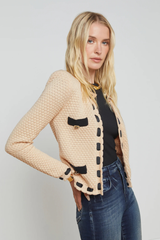 L'AGENCE | ASTOR CONTRAST TRIM CARDI