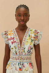 FARM RIO | GREEK GARDEN BLOUSE