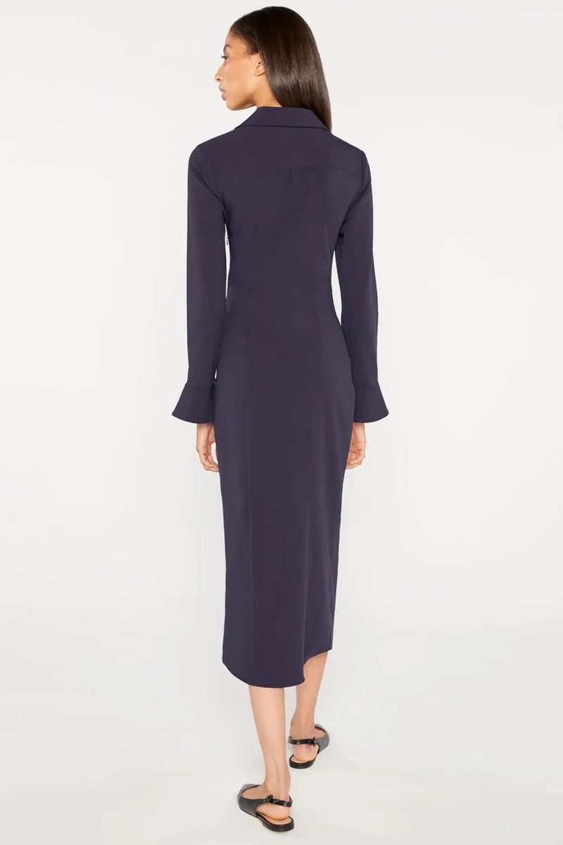 CINQ A SEPT | Midi Mckenna Dress- Navy