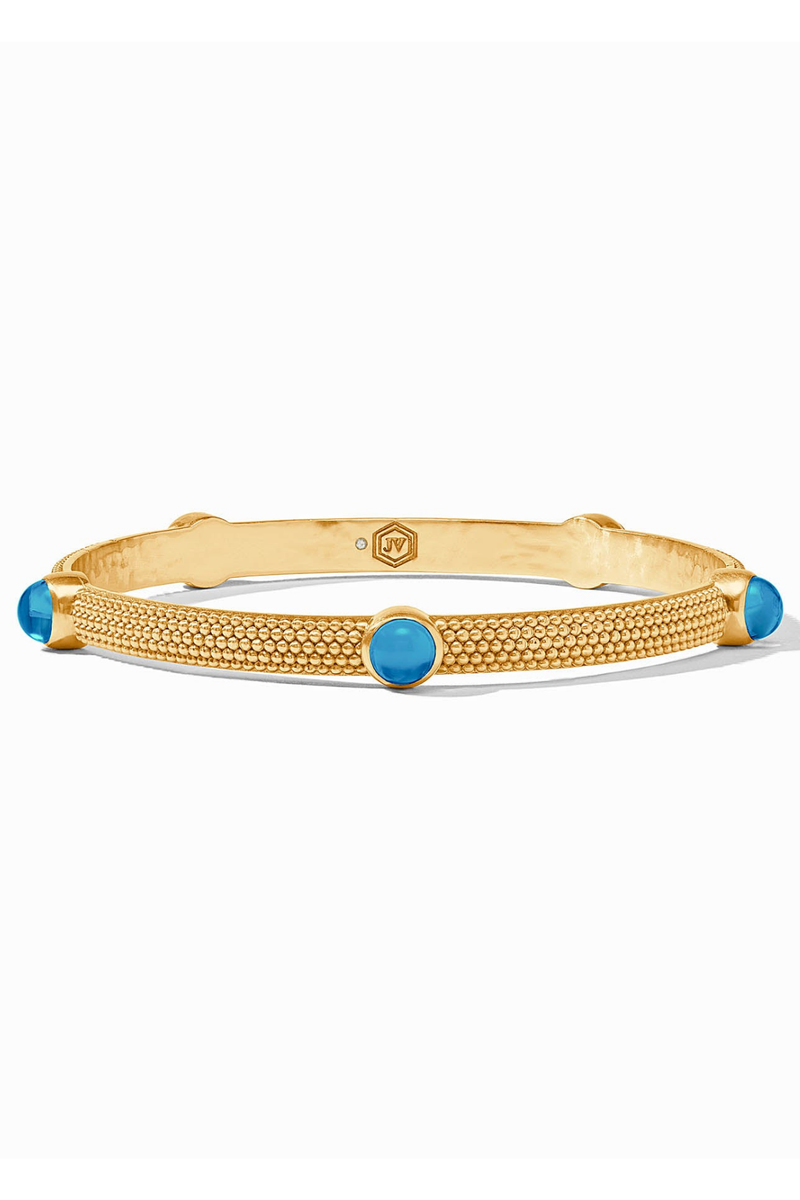 Julie Vos | Cabochon Bangle- London Blue