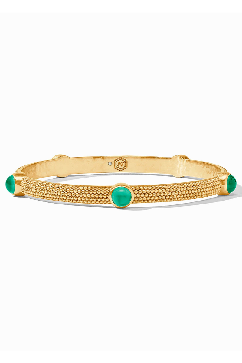 Julie Vos | Cabochon Bangle- Emerald