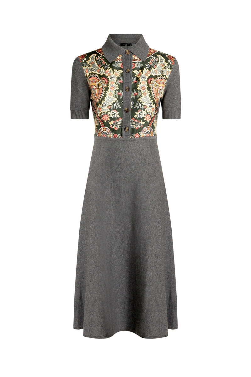 Etro | Knit Printed Green Dress