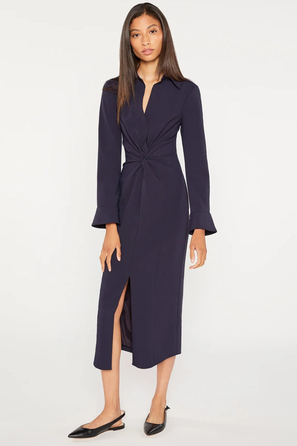 CINQ A SEPT | Midi Mckenna Dress- Navy