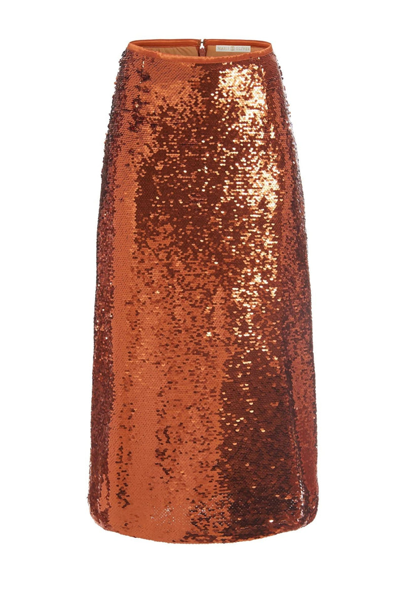 MARIE OLIVER | WRAY SKIRT- CINNAMON