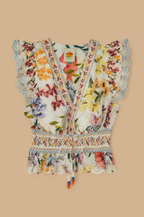 FARM RIO | GREEK GARDEN BLOUSE