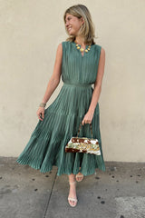 FARRAH PLEATED DRESS