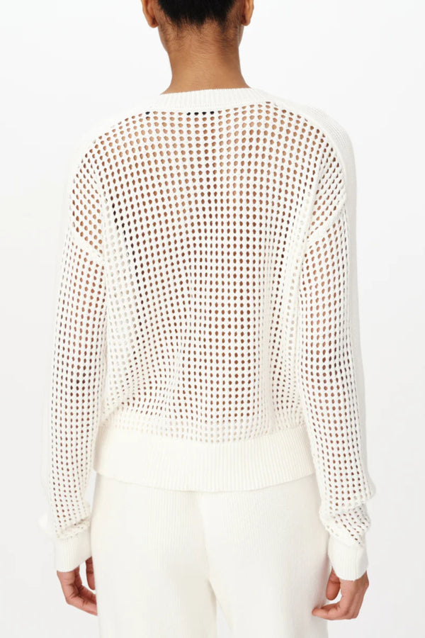 ATM | CASHMERE MESH STITCH SWEATER